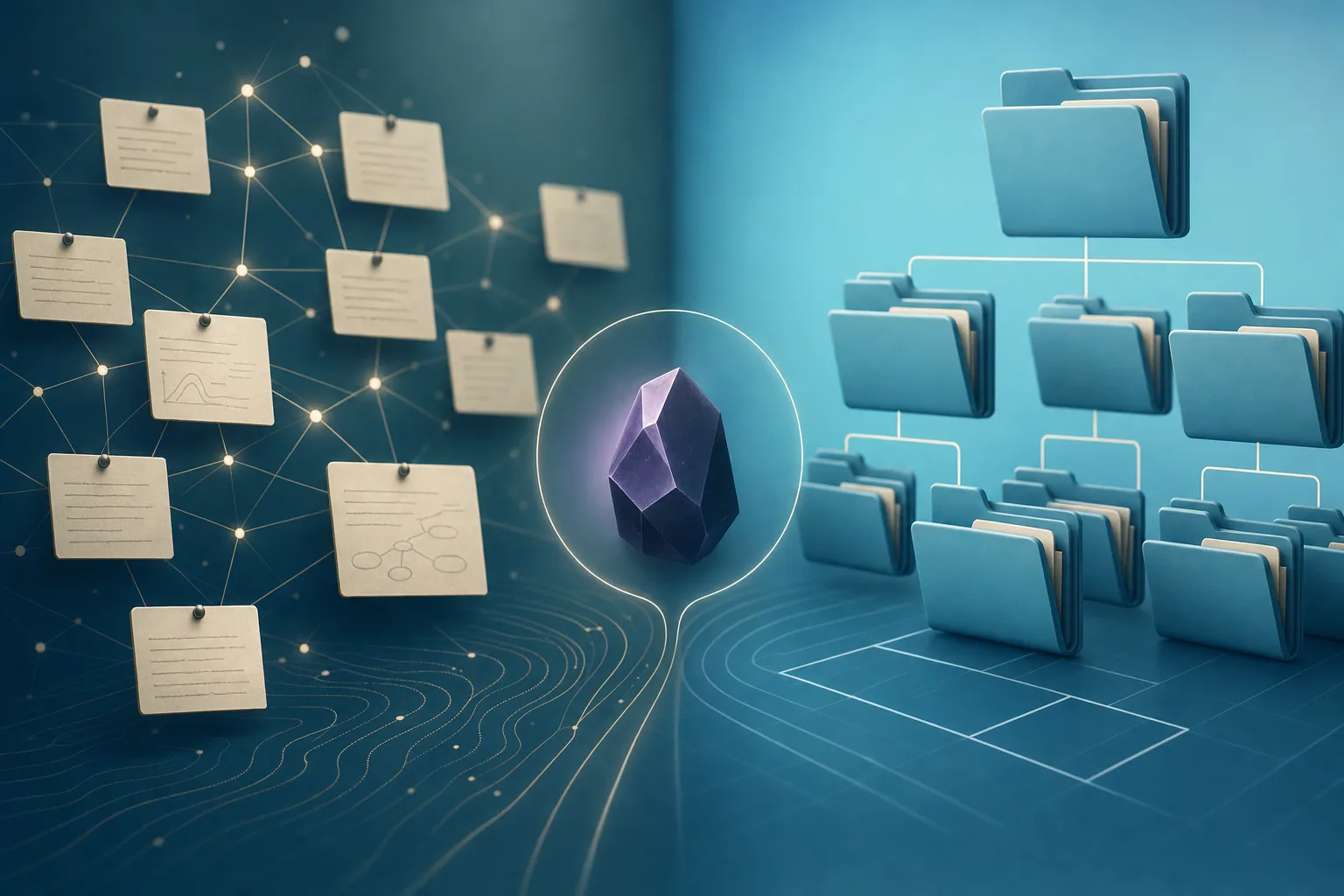 Zettelkasten vs Folders in Obsidian: Best System for Your Thesis